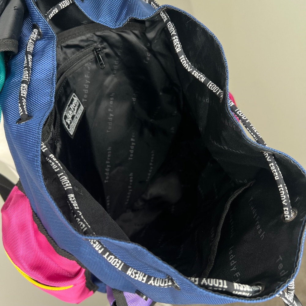 Teddy Fresh Colorblock Canvas Drawstring Backpack - image 5